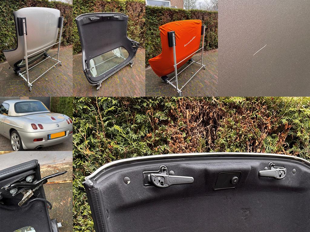 Hardtop Fiat Barchetta Zilvergrijs, Auto-onderdelen, Carrosserie en Plaatwerk, Ophalen, Gebruikt, Deur, Achter