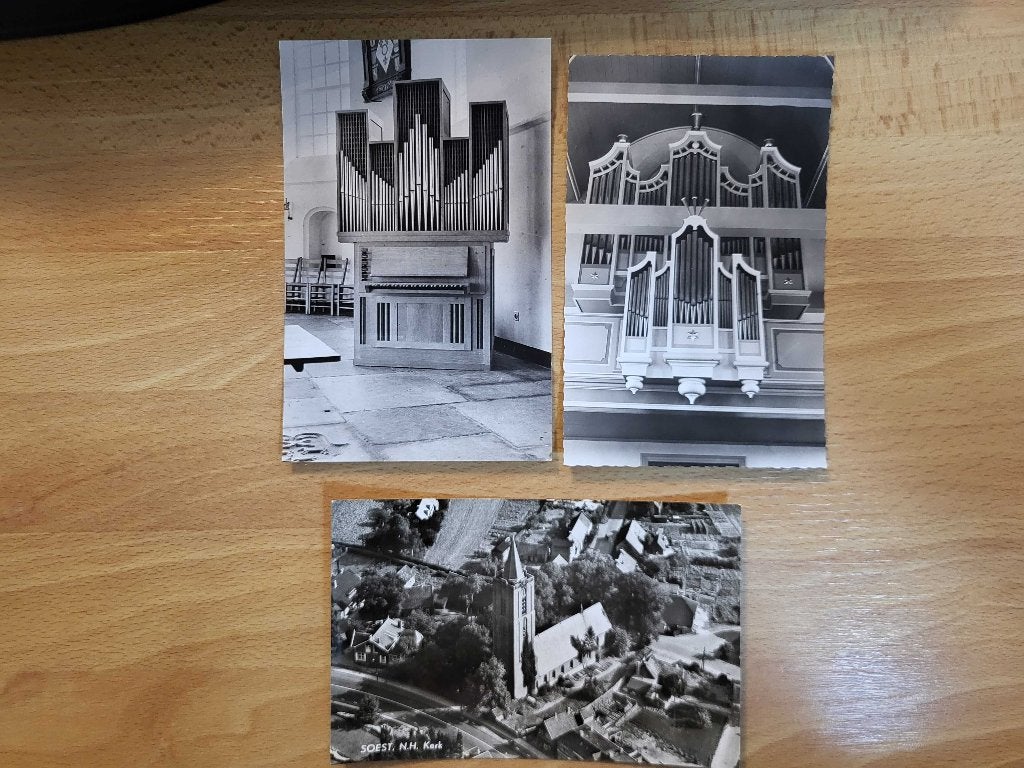 ansicht SOEST Kerk orgel (3x), Verzamelen, Ophalen, Voor 1920, Utrecht
