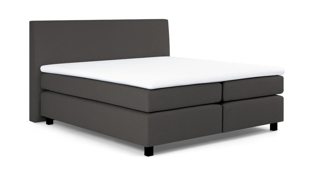 Karlsson Boxspring bed 160x200 cm met topmatras, Ophalen, Gebruikt, Bruin, Tweepersoons