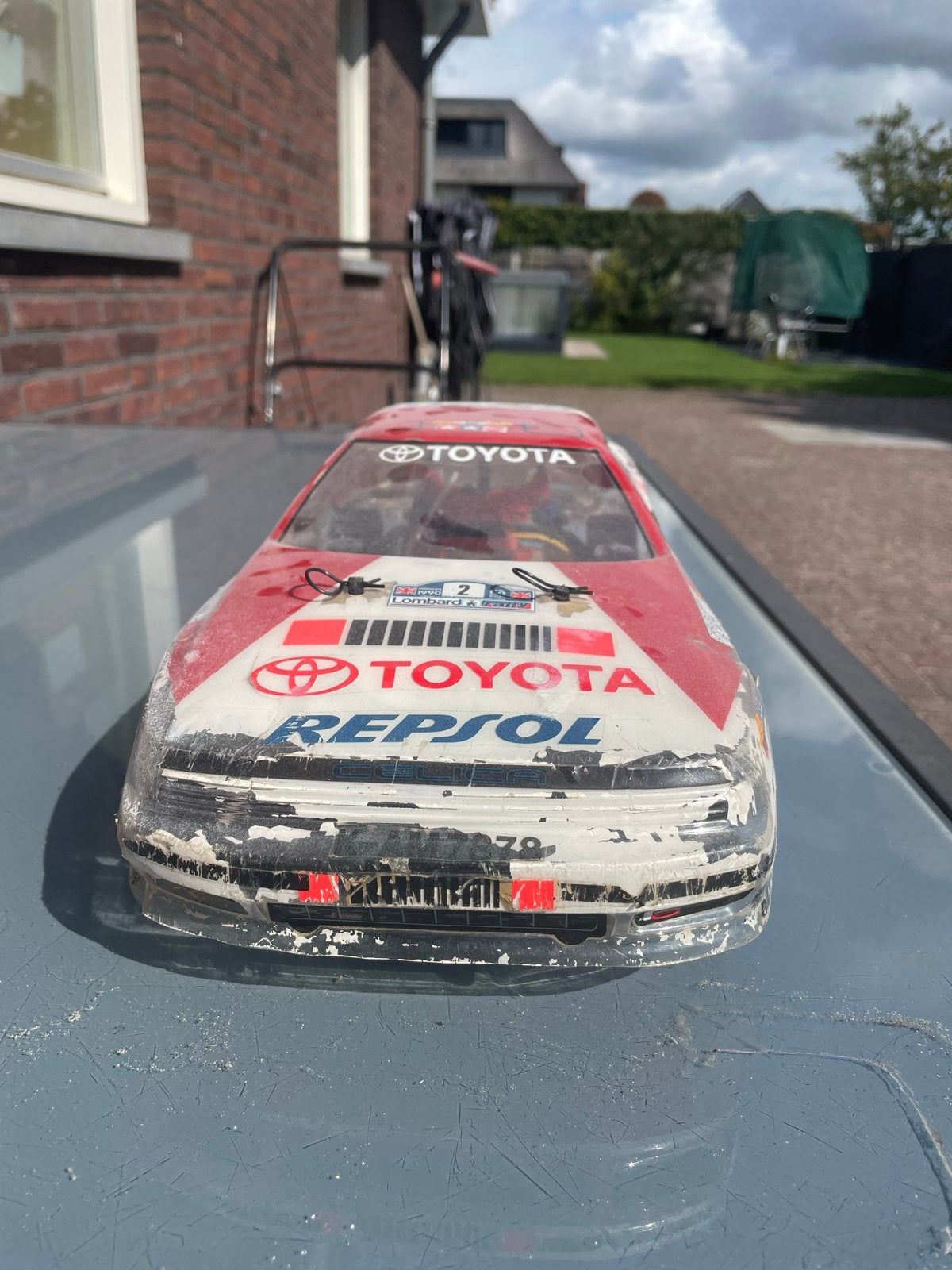 RC Toyota Celica Rally Auto - Gebruikt Tamiya ta01, Hobby en Vrije tijd, Modelbouw | Radiografisch | Auto's, Elektro, Gebruikt