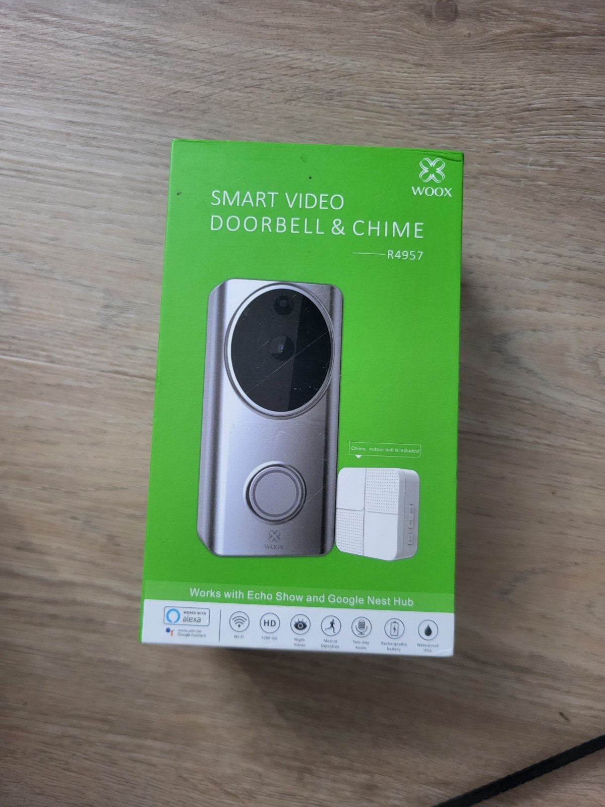 Woox Smart Video Deurbel & Chime R4957, Beweging, Nieuw, Ophalen of Verzenden, Compleet systeem