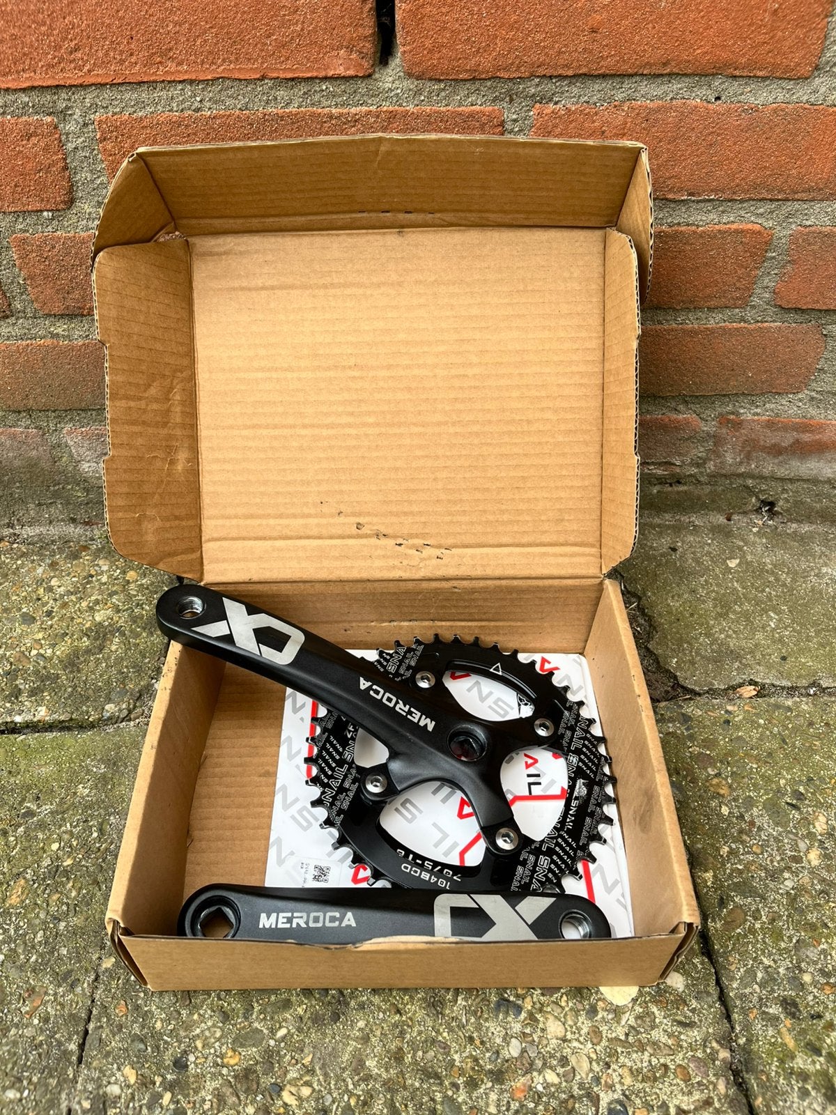 Crankset 104 BCD - 42T kettingblad, Crankstel of Pedalen, Ophalen of Verzenden, Zo goed als nieuw, Aluminium