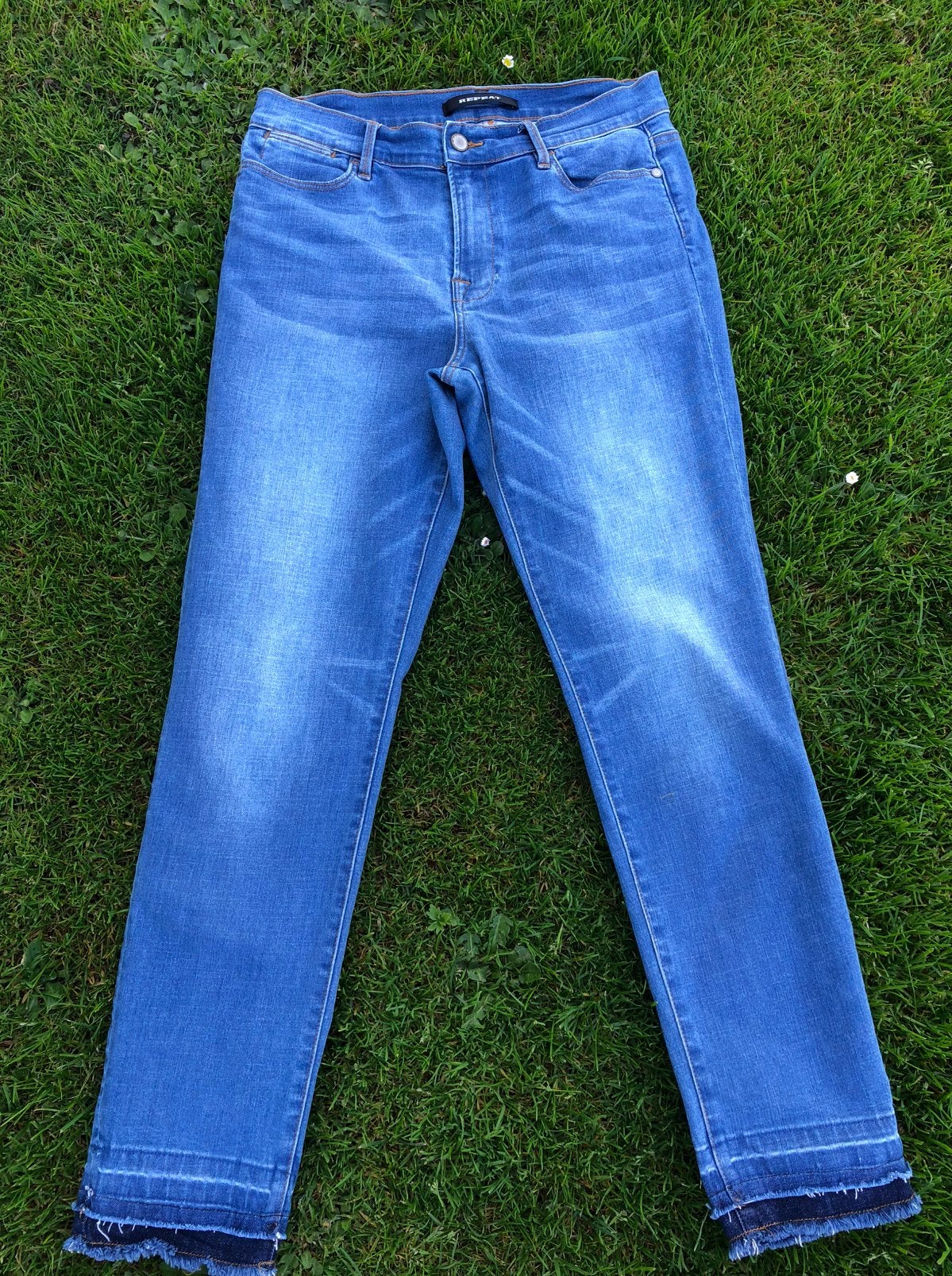 Moderne Repeat spijkerbroek mt 38-40, Verzenden, Zo goed als nieuw, Blauw, W30 - W32 (confectie 38/40)