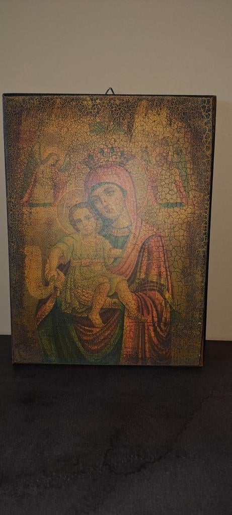 Icoon van Maria met kind, Ophalen of Verzenden