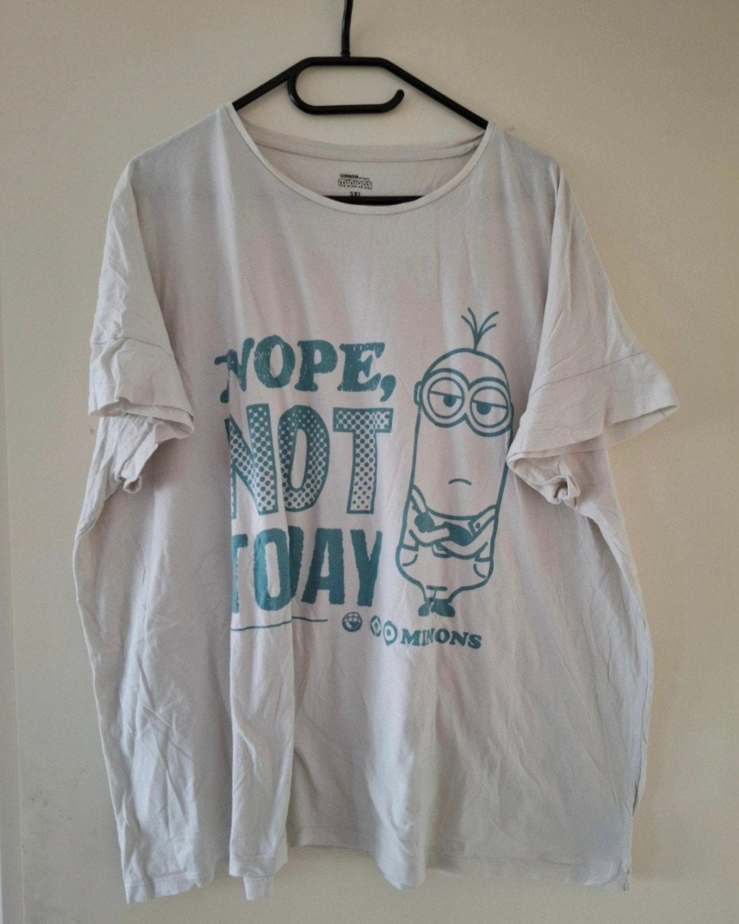 Minions T-shirt 'Nope, Not Today' - Maat 3XL, Ophalen of Verzenden, Gedragen, Wit