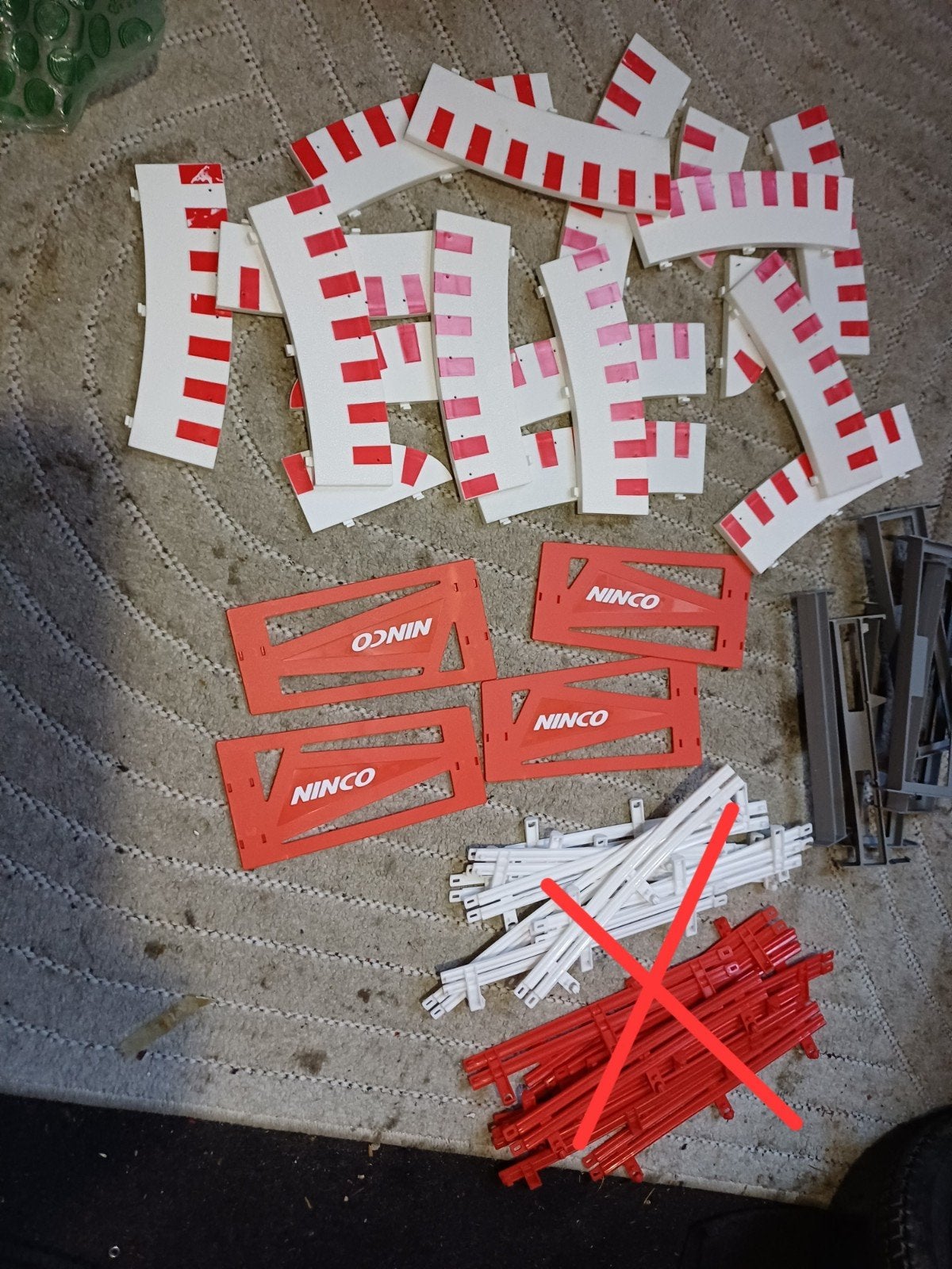 ninco 1/32 Racebaan toebehoren partij, Overige merken, Gebruikt, Onderdelen, Ophalen of Verzenden