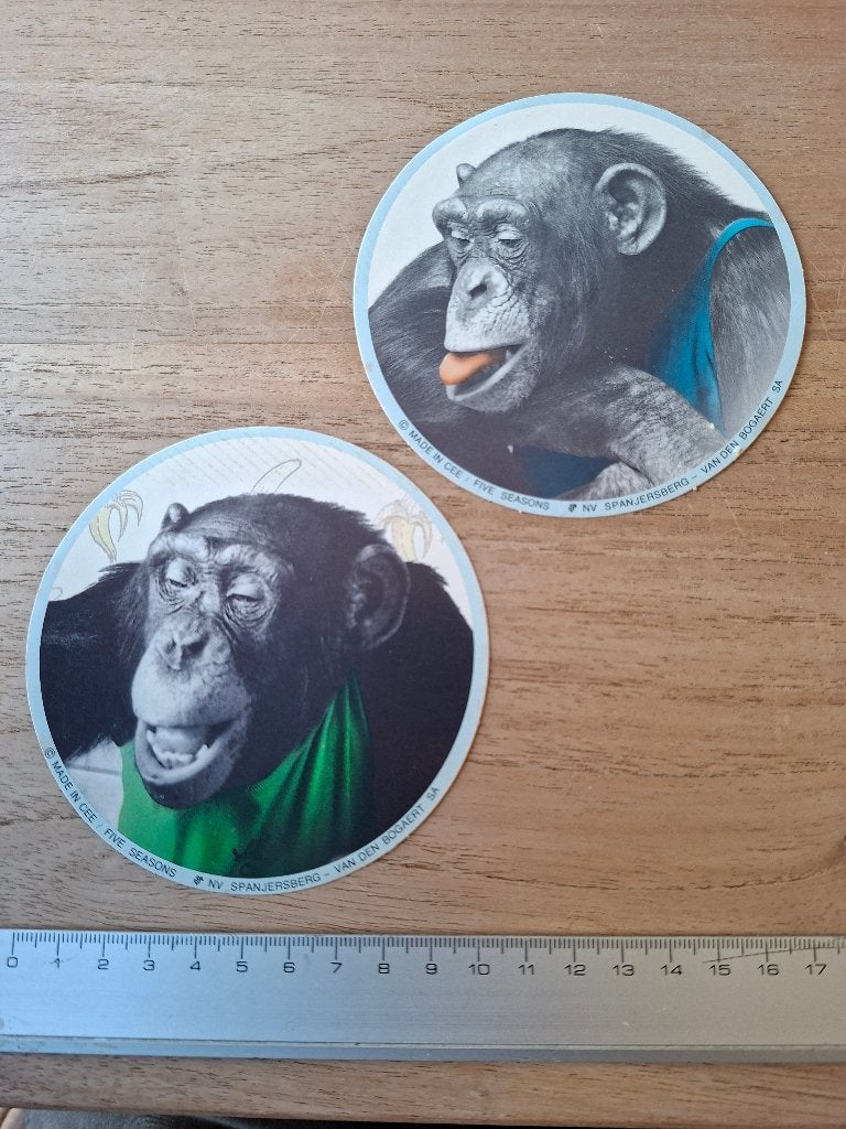 Stickers apen, Ophalen, Zo goed als nieuw, Dier en Natuur