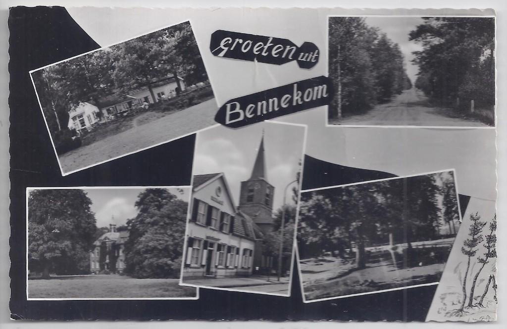 Bennekom -- oude gelopen ansichtkaart b388, Ophalen of Verzenden, 1960 tot 1980, Ongelopen, Gelderland