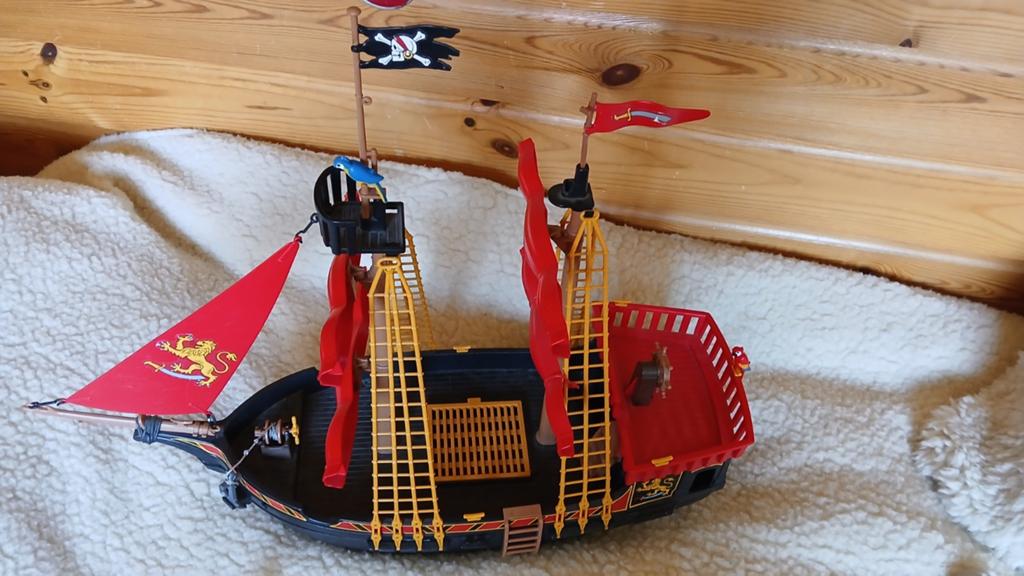 Playmobil  groot piratenschip, Ophalen, Gebruikt