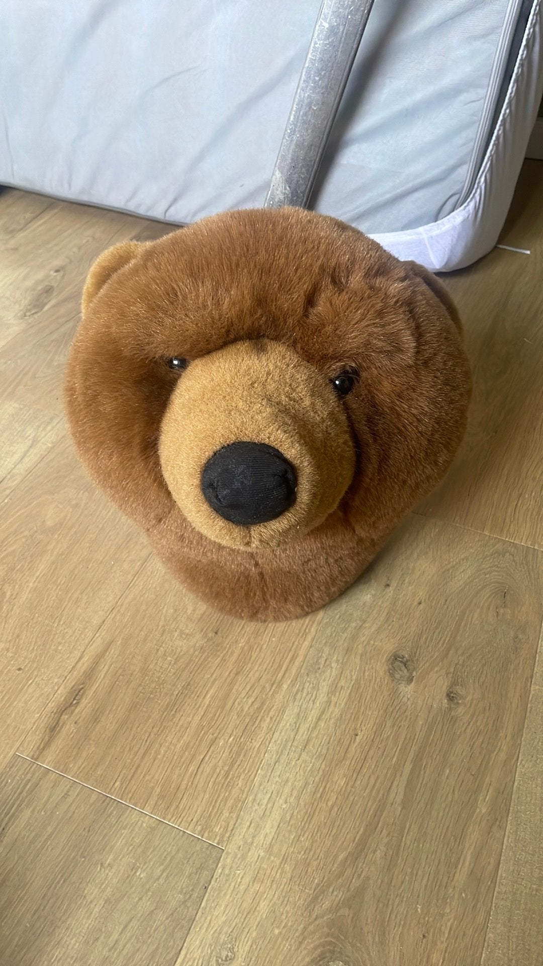 Wild & Soft Berenhoofd voor kinderkamer!, Ophalen of Verzenden, Zo goed als nieuw, Wanddecoratie