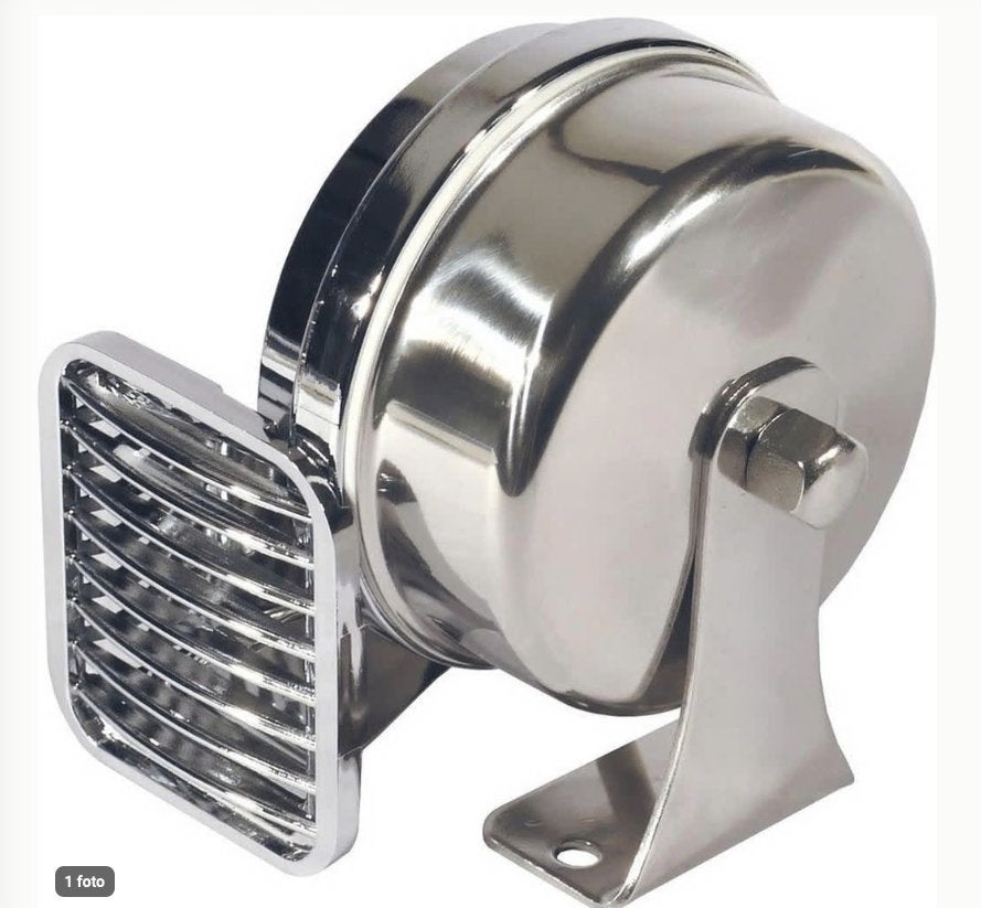 Scheepshoorn 12V 114dB 490Hz Verchroomd, Ophalen, Gebruikt, Motor en Techniek