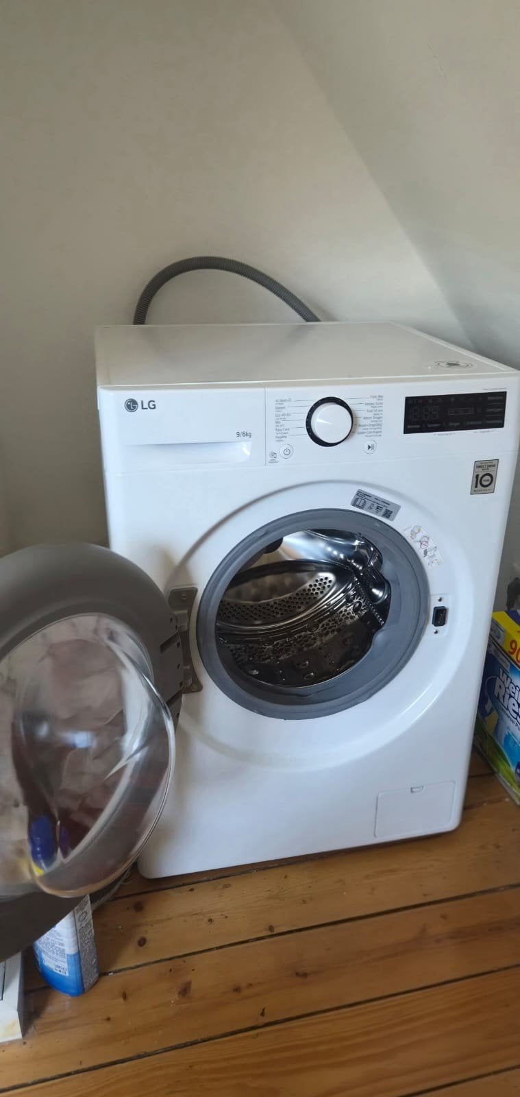 Was-droogcombinatie LG 9/6 kg, 8 tot 10 kg, Ophalen, Zo goed als nieuw