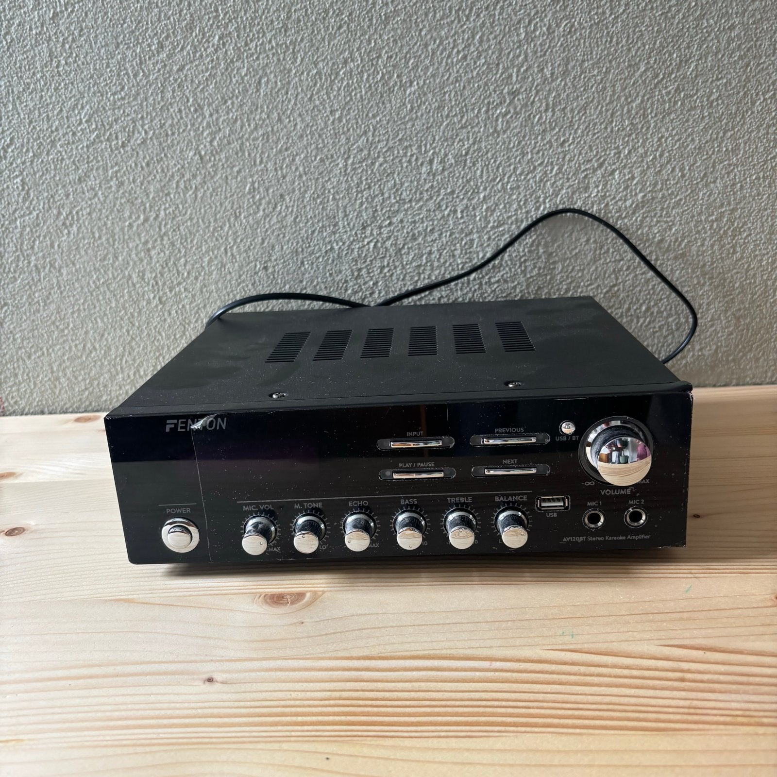 Fenton Stereo Karaoke Versterker - Zo goed als nieuw, Audio, Tv en Foto, Overige merken, Ophalen of Verzenden, Zo goed als nieuw