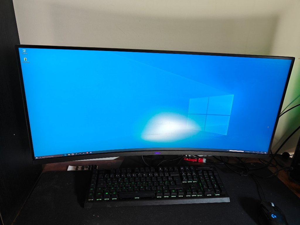 Dell S3422DWG– 34 inch Curved Ultrawide Gaming Monitor 144Hz, 101 t/m 150 Hz, VA, Zo goed als nieuw, DisplayPort