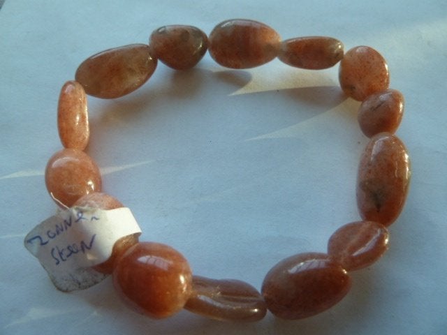 Armband Zonnesteen, Sieraden, Tassen en Uiterlijk, Edelstenen, Ophalen of Verzenden, Nieuw