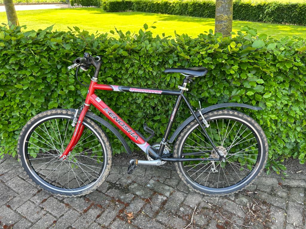 Kenosha Mountainbike - Rood/Zwart, Fietsen en Brommers, Gebruikt, Geen vering, 53 tot 57 cm, Ophalen
