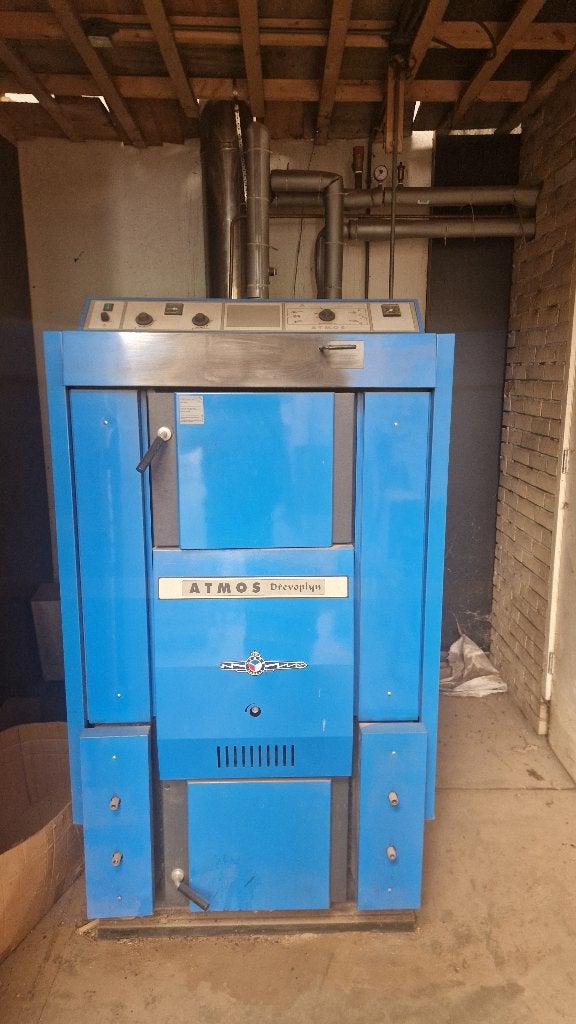 Biomassaketel Atmos 150kw, Doe-het-zelf en Verbouw, Ophalen, Gebruikt, Minder dan 30 cm, Hoog rendement (Hr)