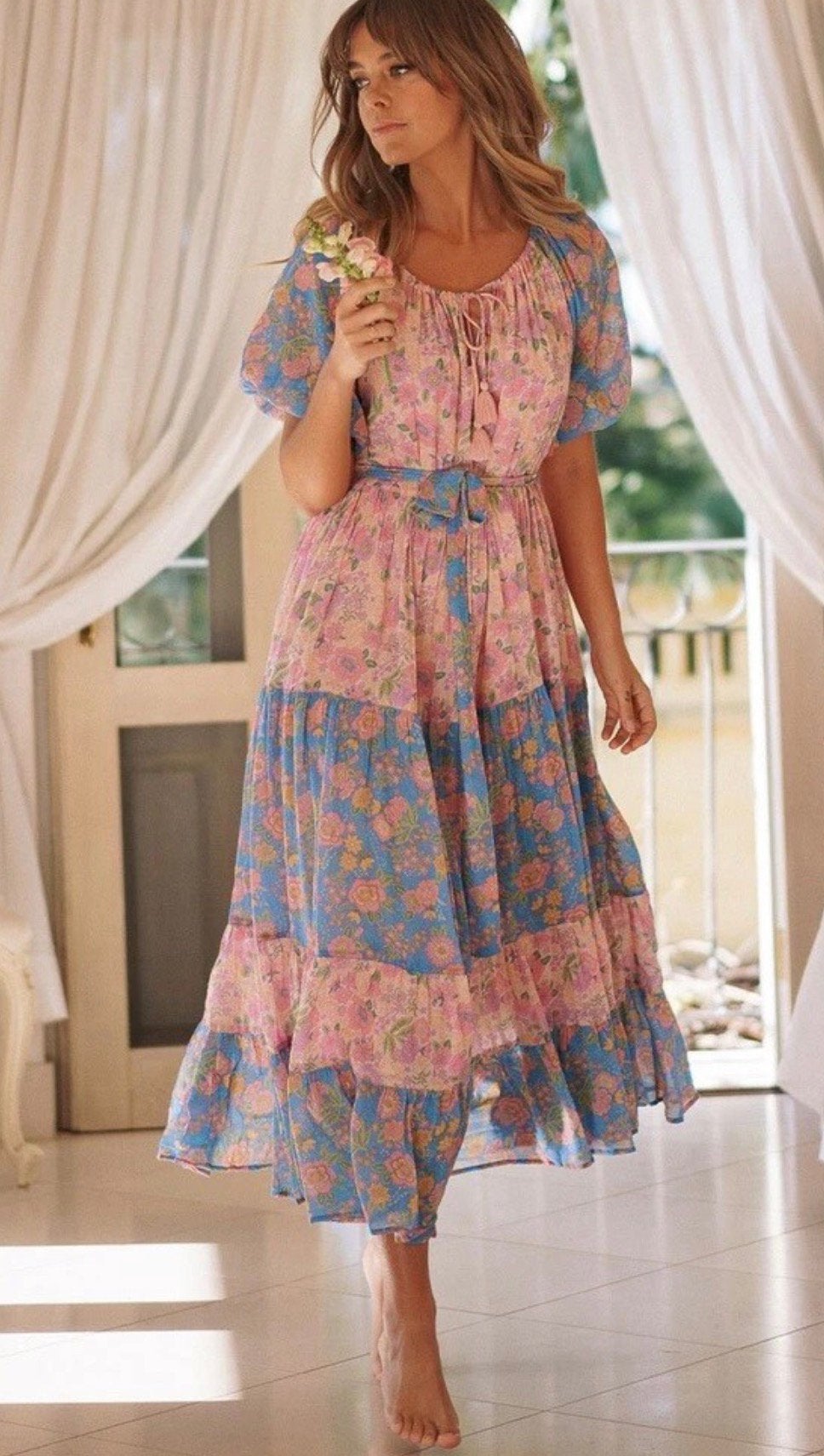 Spell & the gypsy dress maat m, Zwart, Zo goed als nieuw, Onder de knie, Ophalen