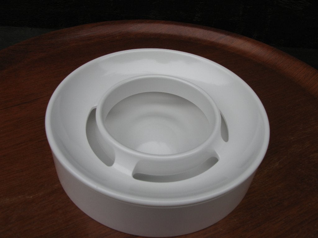 ENZO MARI ASBAK "LOTUS" 1973 DANESE DESIGN, Antiek en Kunst, Verstelbaar, Wit, Object, Ophalen of Verzenden