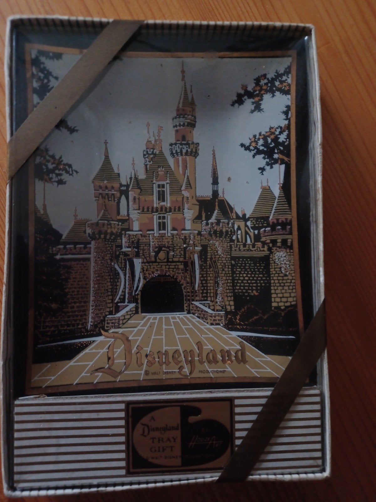 Vintage Disneyland schaaltje   walt disney in doos, Ophalen of Verzenden, Overige figuren, Nieuw, Servies