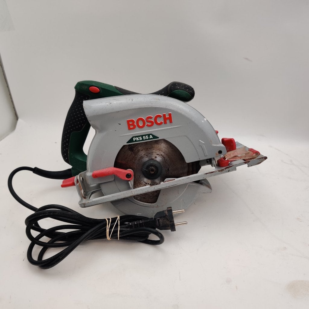 Bosch PKS 55 A Cirkelzaag nu voor €49.99, Gebruikt, Cirkelzaag, B, Ophalen of Verzenden