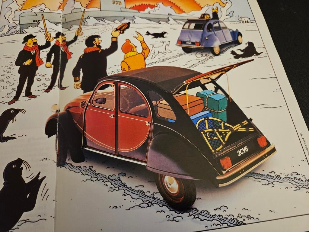 Brochure Citroën 2CV Kuifje 1987, Ophalen of Verzenden, Zo goed als nieuw, Citroën