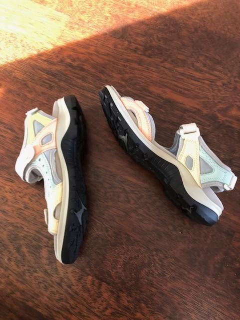 Ecco sandalen multicolor maat 43, Ecco, Overige kleuren, Zo goed als nieuw, Sandalen of Muiltjes