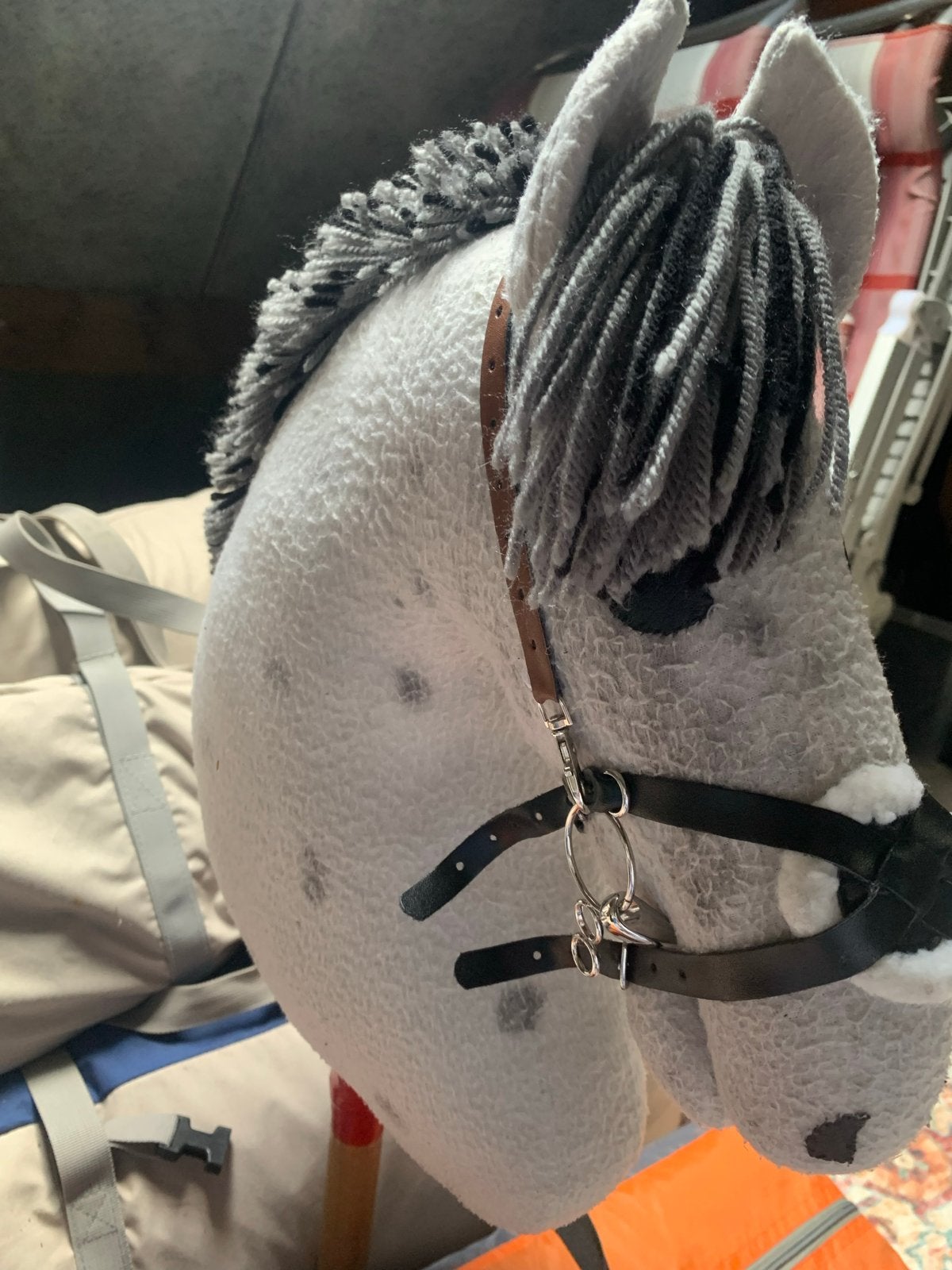 Hobbyhorse met hoofdstel en halster, Ophalen of Verzenden, Gebruikt, Jongen of Meisje