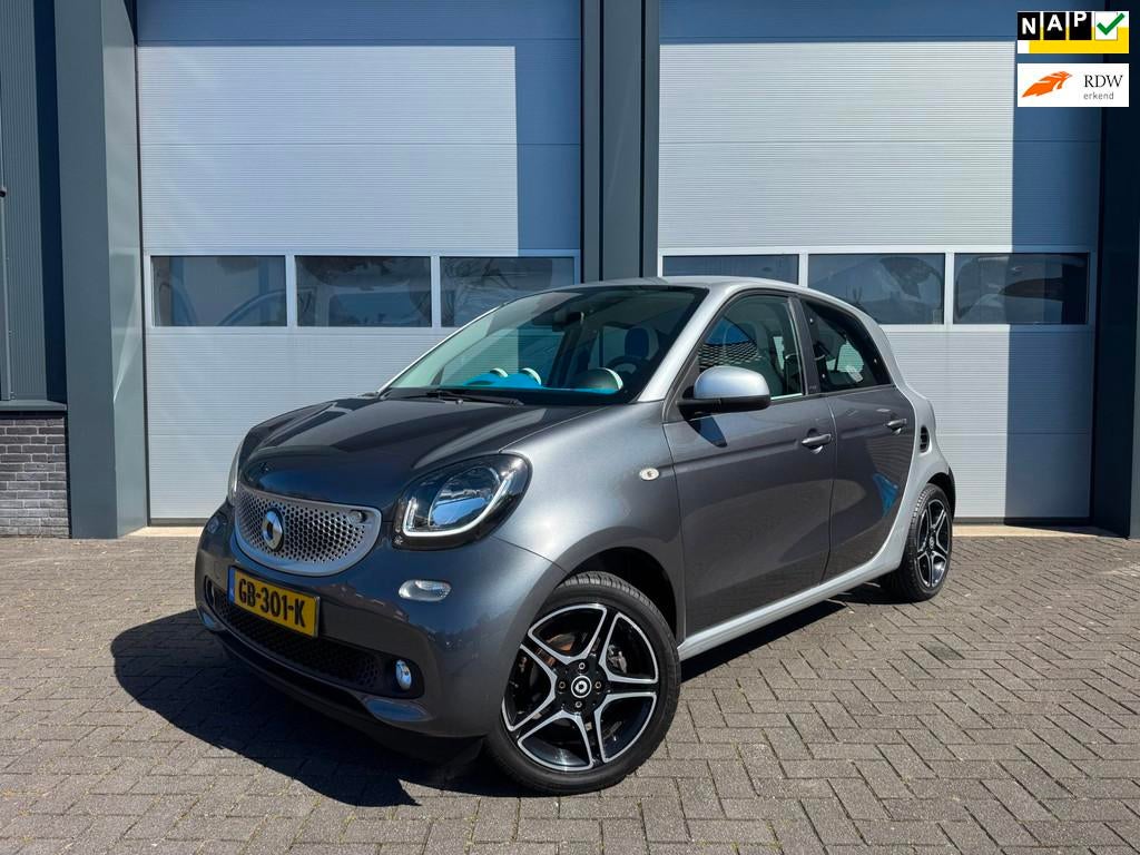Smart Forfour 1.0 Proxy Airco Cruise Stoelverwarming, Achterwielaandrijving, Gebruikt, 4 stoelen, Leder en Stof
