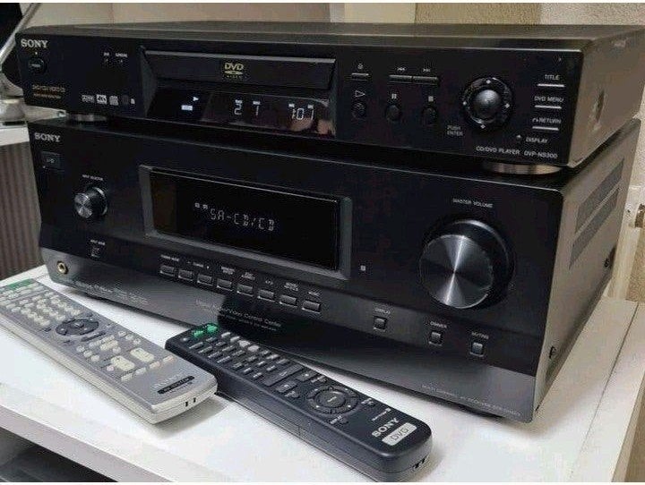 Sony set receiver str-dh520 + cd speler dvp-ns300 + remotes, Ophalen of Verzenden, Sony