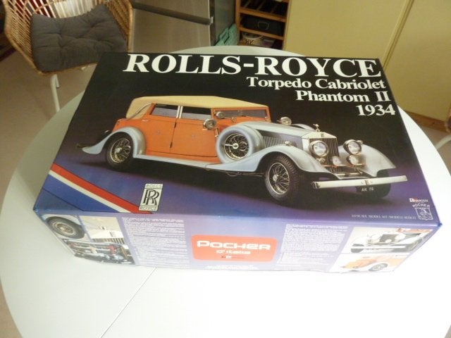 POCHER 1:8 ROLLS ROYCE PHANTOM II TORPEDO K-75, Ophalen of Verzenden, Zo goed als nieuw, Auto