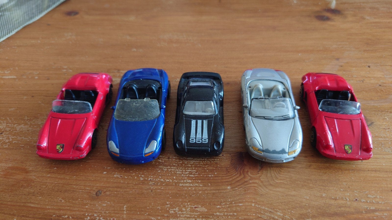 5 x Porsche modelauto's: Boxster, 911  en 959, Ophalen of Verzenden, Zo goed als nieuw, Auto, SIKU