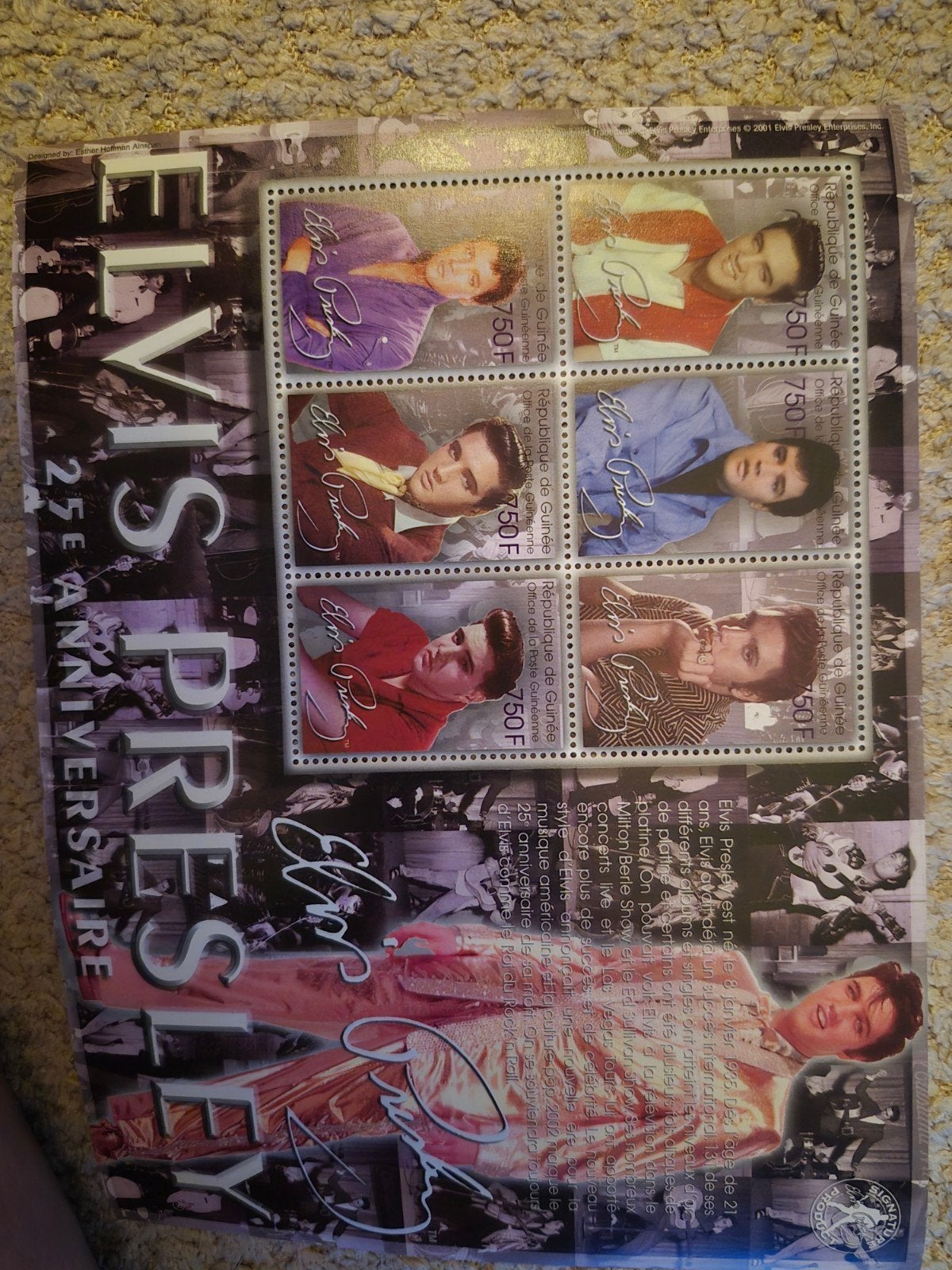 Elvis Presley Postzegelvel – 25e Anniversaire (Postfris), Ophalen of Verzenden
