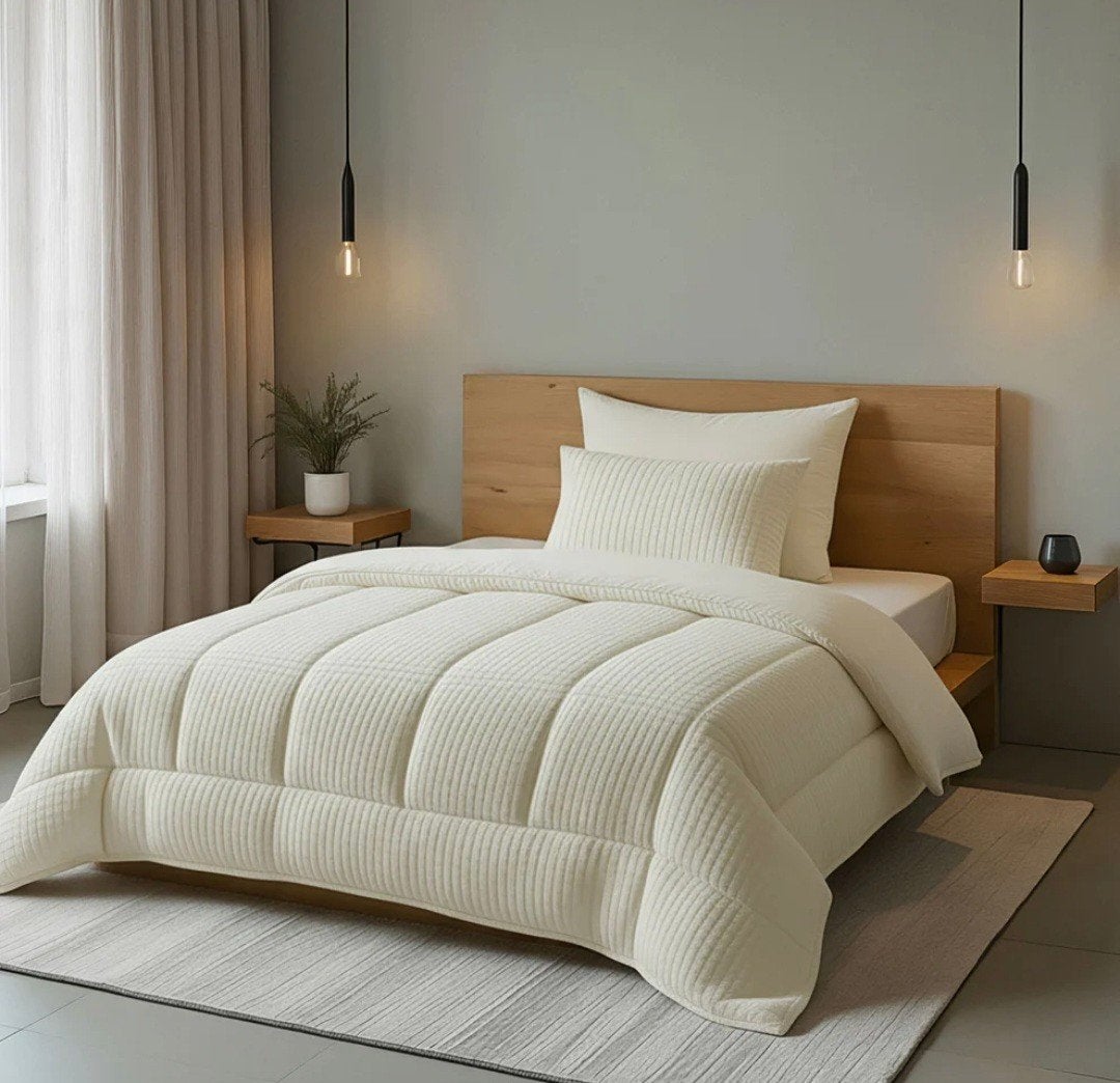 Teddy check Cream 140x200, Overige materialen, Ophalen of Verzenden, Deken of Dekbed, Overige merken