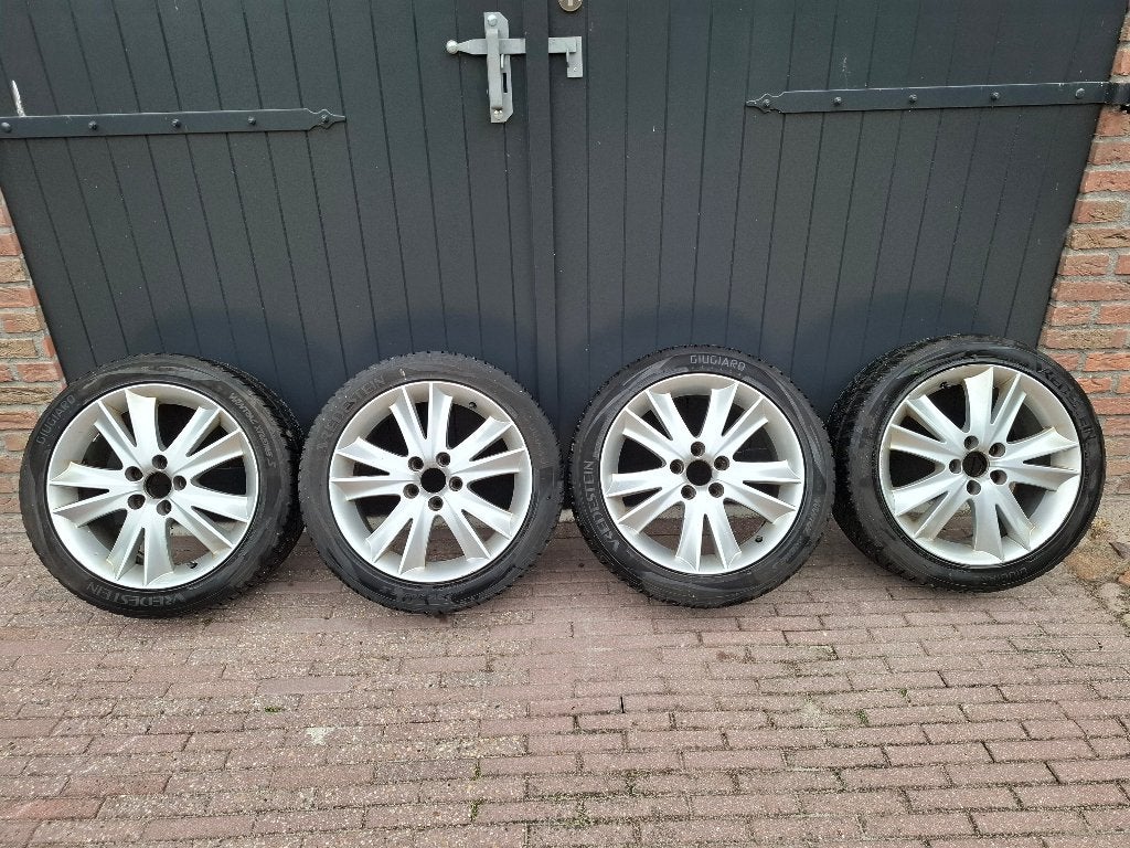 4 lichtmetalen velgen, afkomstig van een Saab 9-3, Auto-onderdelen, Banden en Velgen, Gebruikt, Banden en Velgen, 17 inch, Personenwagen