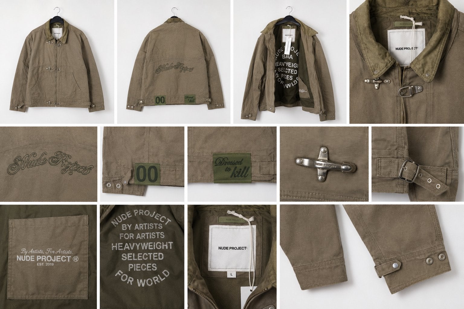 Nude Project Heavyweight Jacket - Nieuw met labels, Kleding | Heren, Jassen | Zomer, Ophalen of Verzenden, Nieuw, Maat 52/54 (L)