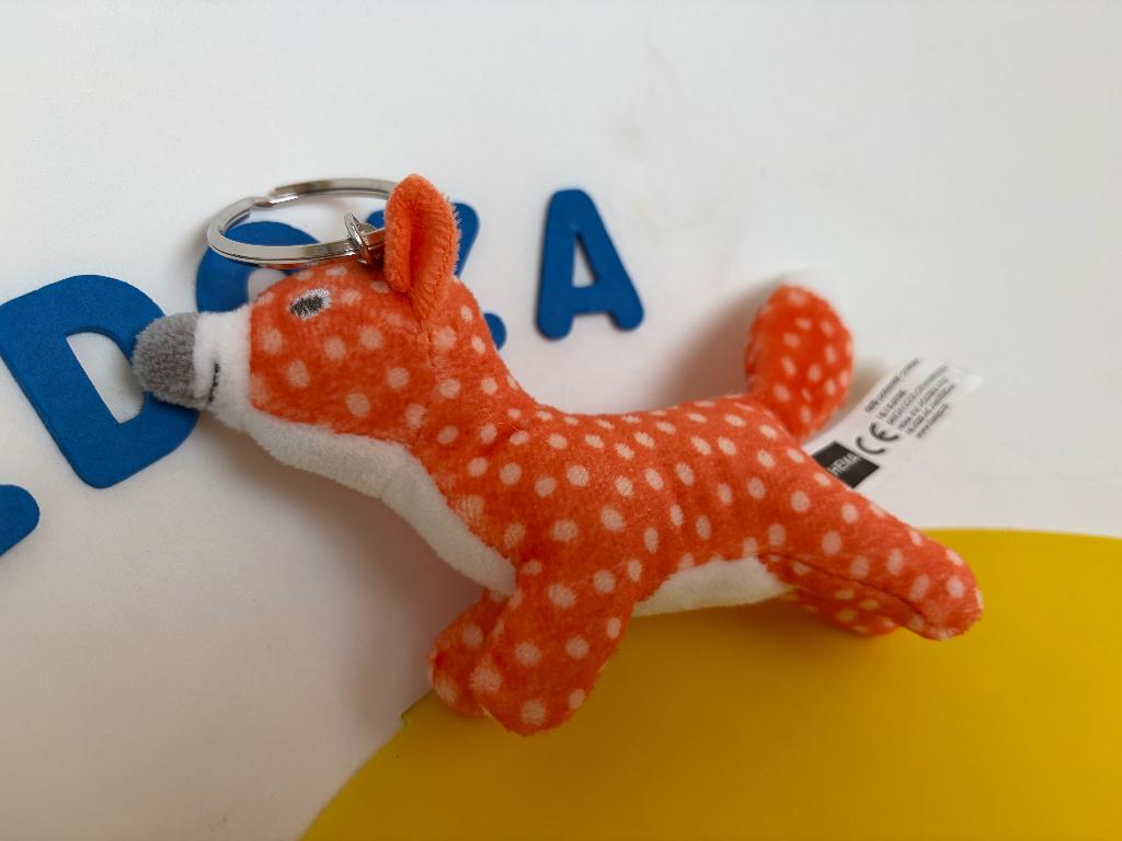 128 hema sleutelhanger vos vosje, Ophalen of Verzenden, Zo goed als nieuw, Hond