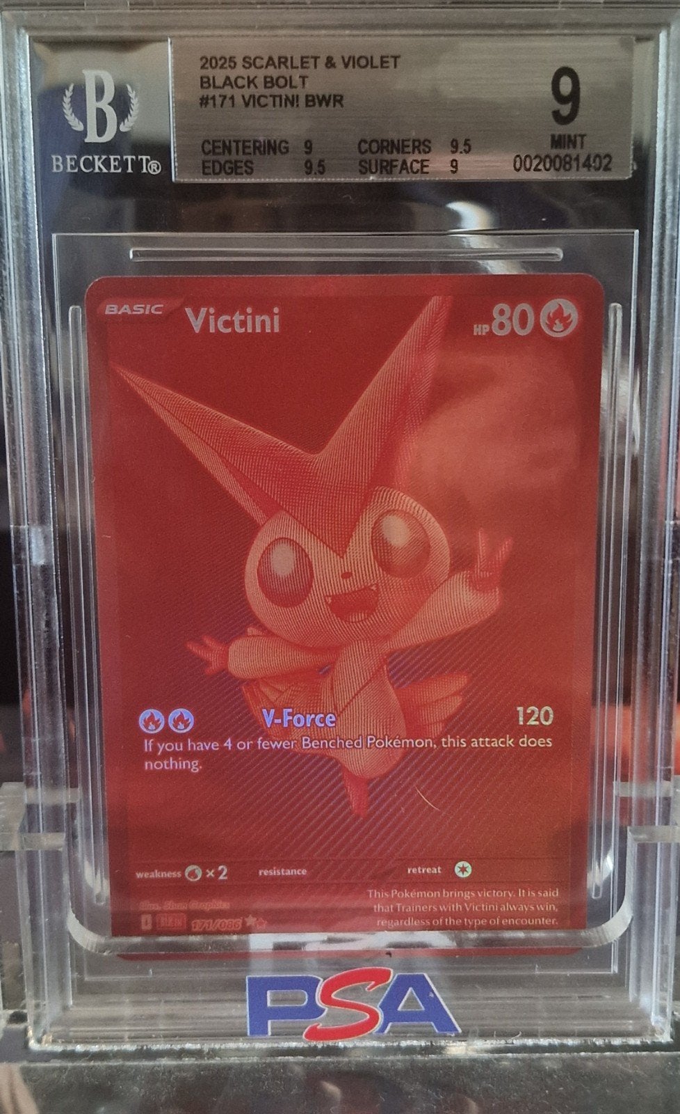 BLACK BOLT #171 VICTINI BWR BECKETT MINT 9, Ophalen of Verzenden, Nieuw, Losse kaart