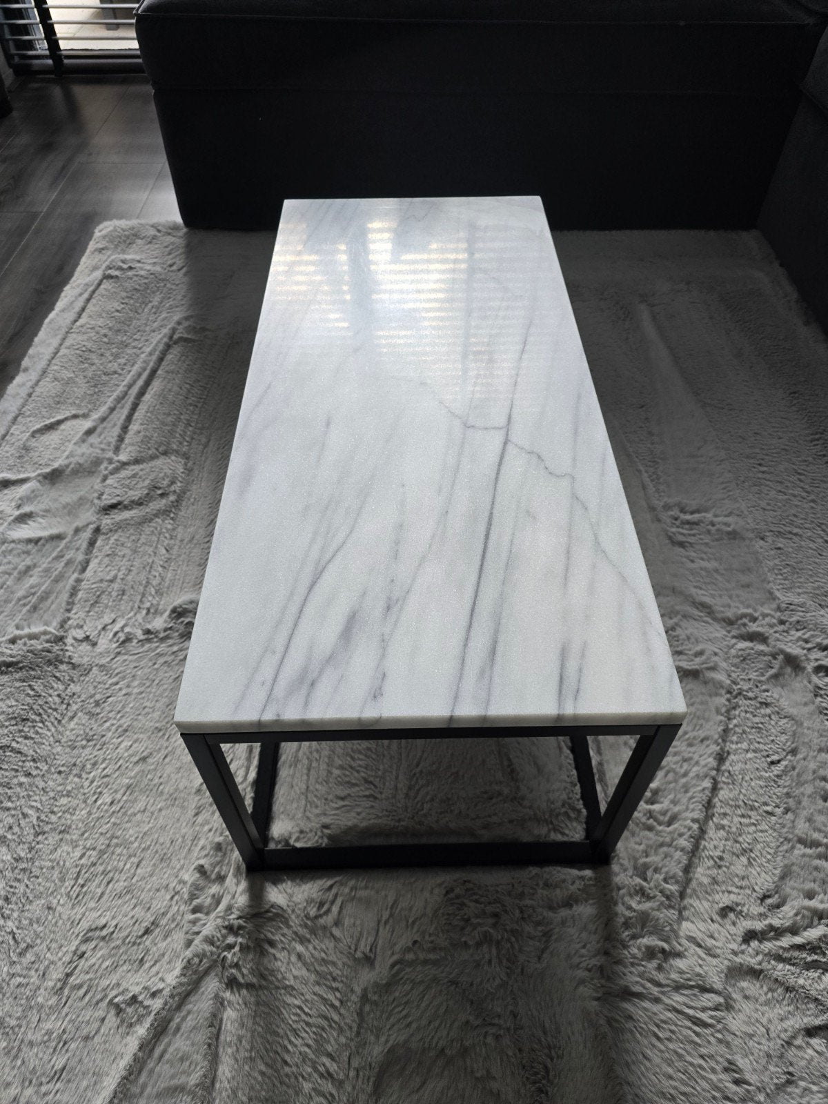 Zuiver marble power coffee table salontafel marmer, Ophalen, 50 tot 100 cm, 50 tot 100 cm, Zo goed als nieuw