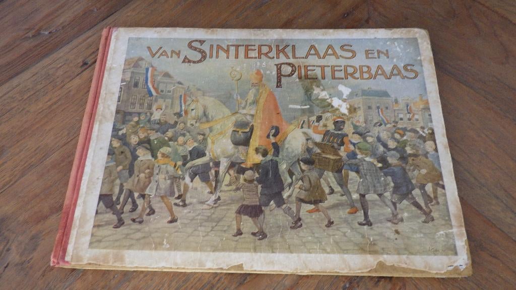 mooi retro boekje van Sinterklaas en Pieterbaas (begin 1900), Ophalen of Verzenden, Gebruikt