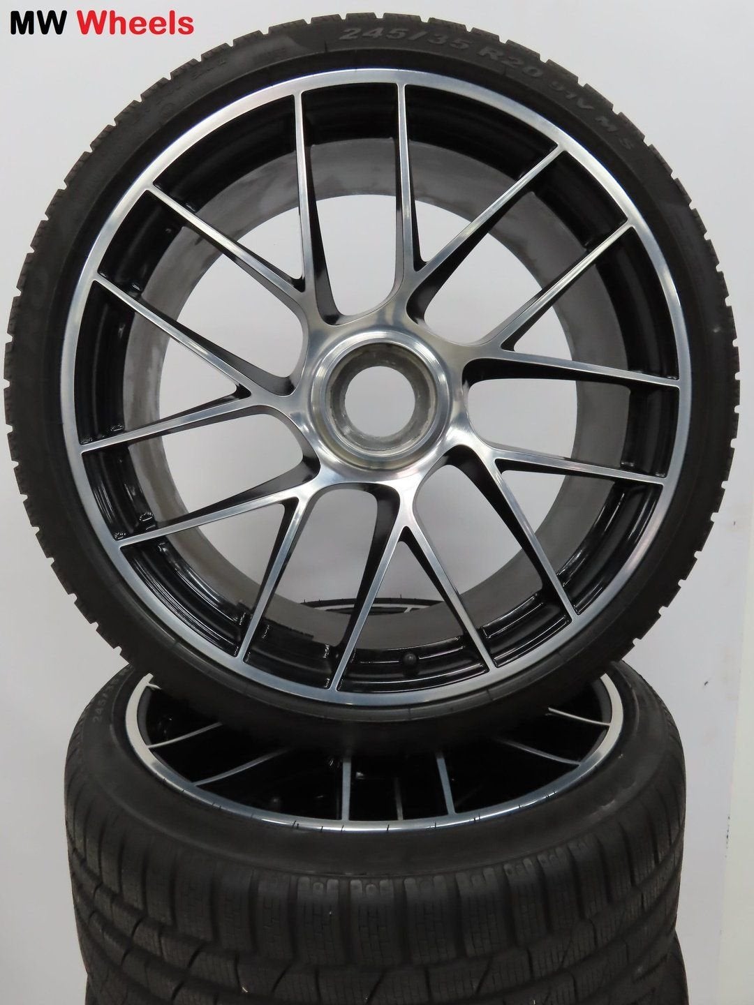 Porsche 20 inch Origineel 911 991 velgen Turbo winterbanden, Gebruikt, -, -, Banden en Velgen