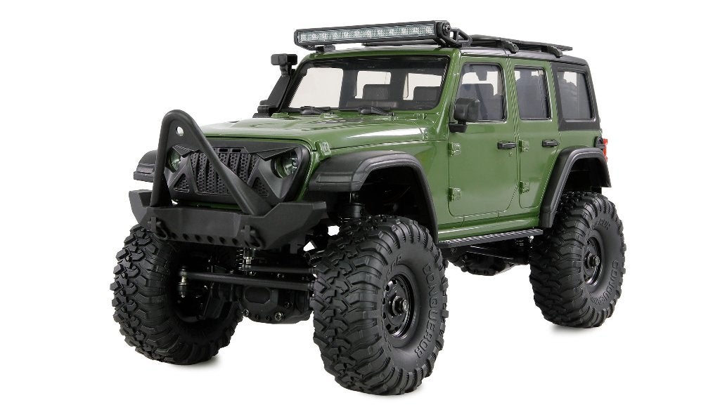 AMXRock Mini-Crosstrail Scale Crawler 4WD 1/16 RTR green, Ophalen of Verzenden, Nieuw, Overige schalen, Auto offroad