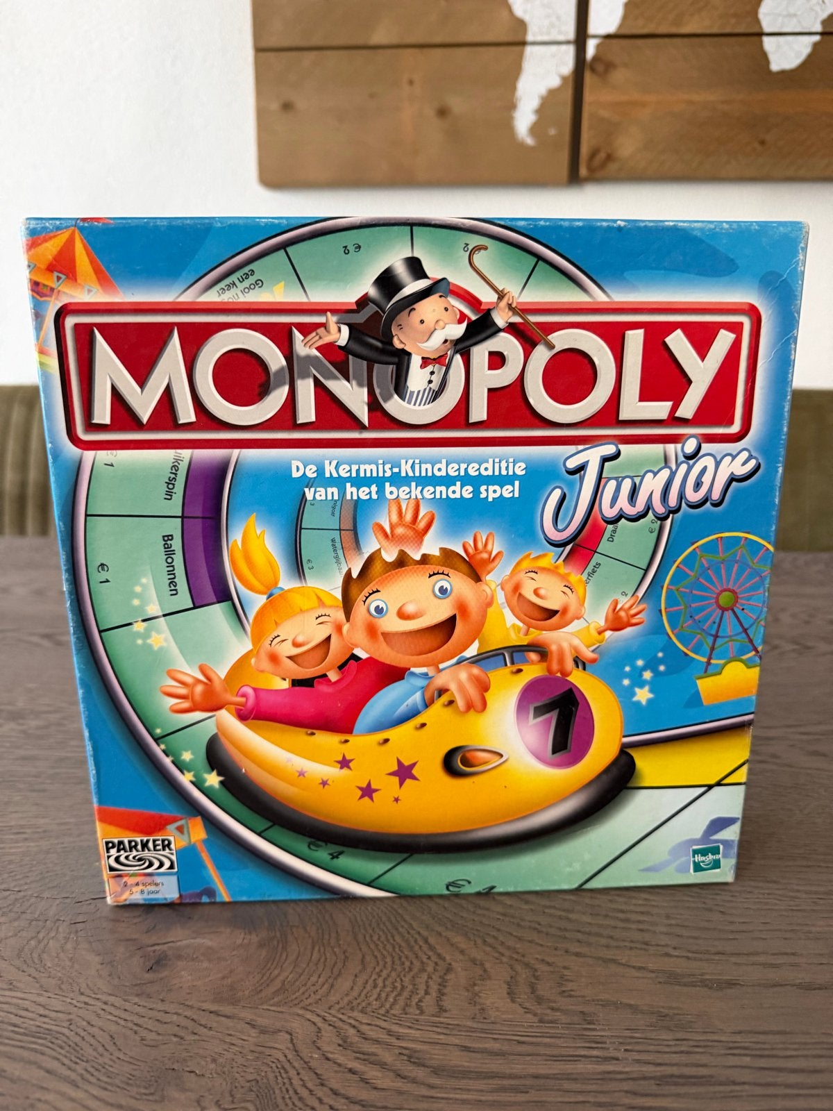 Monopoly Junior - De Kermis-Kindereditie, Een of twee spelers, Ophalen of Verzenden, Zo goed als nieuw