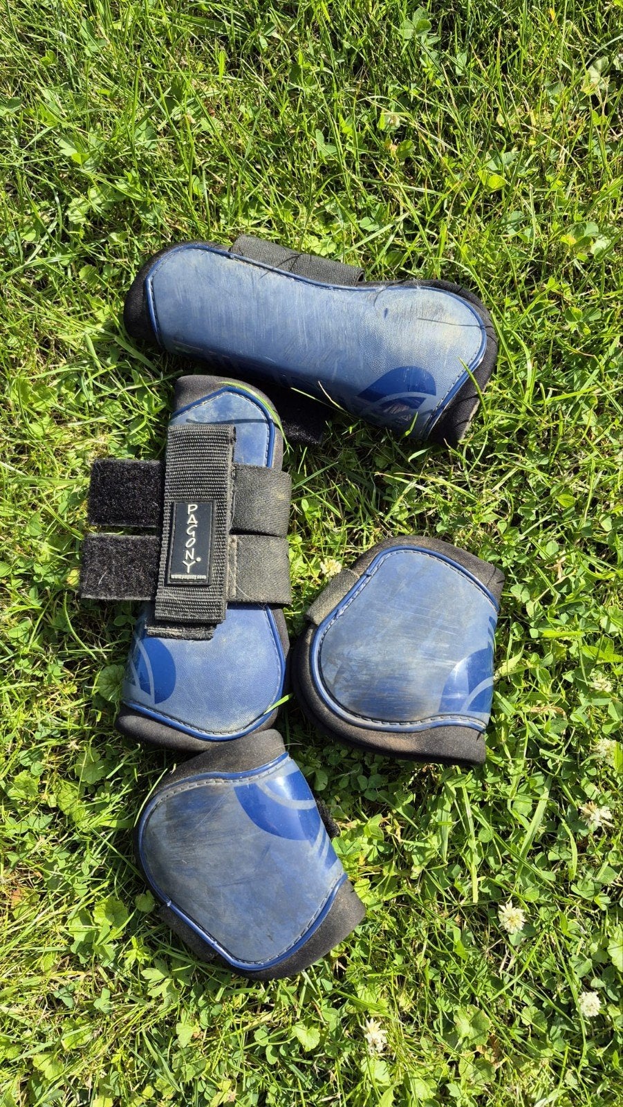 Blauwe Pagony peesbeschermers maat pony, Dieren en Toebehoren, Ophalen of Verzenden, Peesbeschermers, Rijden, Pagony