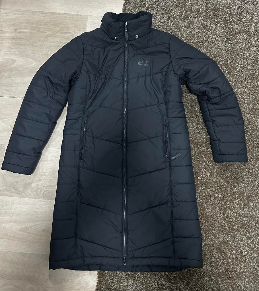Jack Wolfskin Zwarte Gewatteerde Jas - Maat M, Ophalen of Verzenden, Zo goed als nieuw, Maat 38/40 (M), Zwart