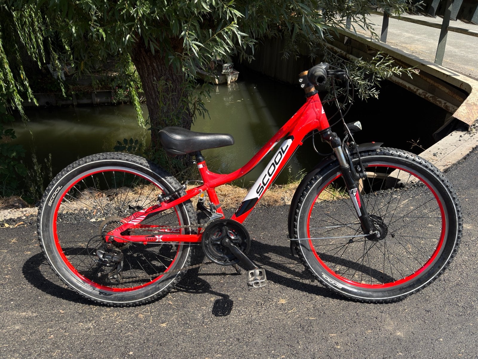 Scool Xtroc 24 inch kinderfiets - Nagekeken & Klaar!, Minder dan 10 versnellingen, Gebruikt, Velgrem, 47 tot 50 cm