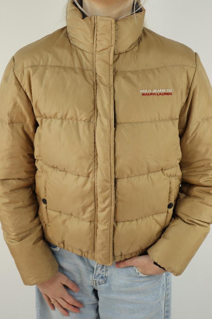 Ralph Lauren Polo Sport puffer winterjas - M, Maat 38/40 (M), Beige, Ophalen of Verzenden, Zo goed als nieuw