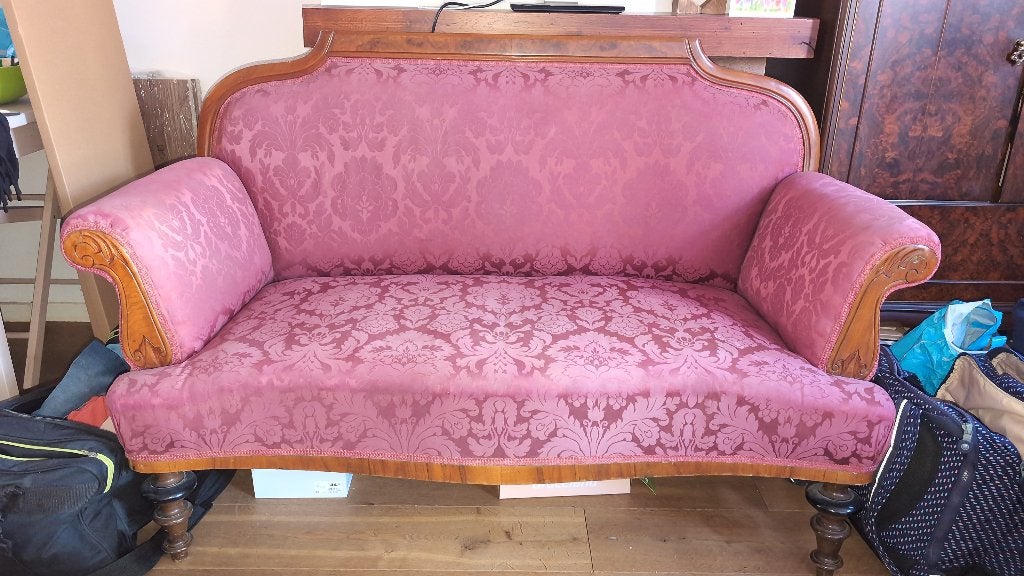 Antieke bank/sofa evt met bijpassende stoelen, Antiek en Kunst, Ophalen