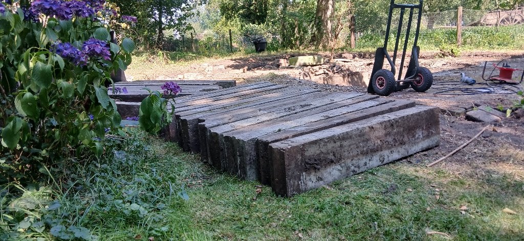 Keerwandjes, Doe-het-zelf en Verbouw, Ophalen, Zo goed als nieuw, Beton