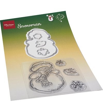 Marianne Design - Clearstamps and dies - Hetty's Snowman, Hobby en Vrije tijd, Kerst, Pons of Mal, Nieuw, ?